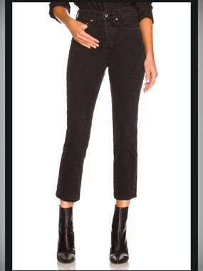 GRLFRND Karolina High Rise Straight Crop Jeans in East Side
